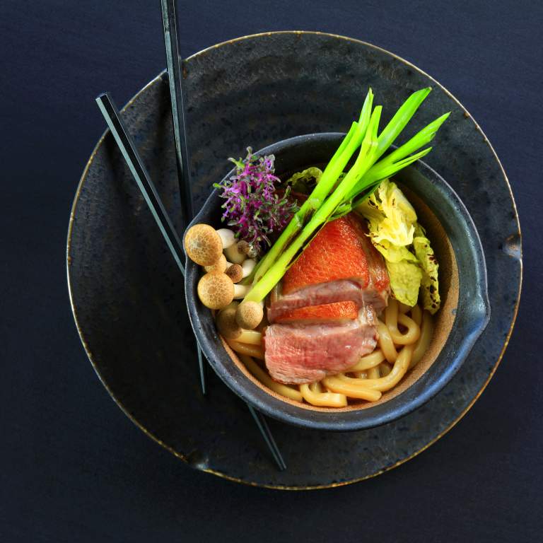 duck breast udon noodle